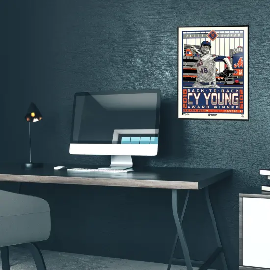 Phenom Gallery New York Mets Jacob DeGrom Cy Young Deluxe Framed Serigraph Print {5}