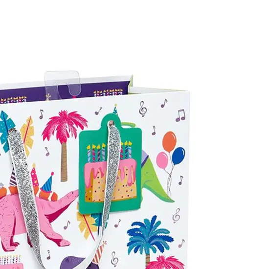 Patterned Gift Bags 10" X 4" X 8" {5}