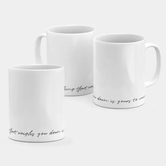 Not Everything that Weighs You Down Is {5}