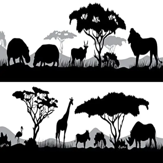 Jungle Animals Border Cake Side Strips {1}