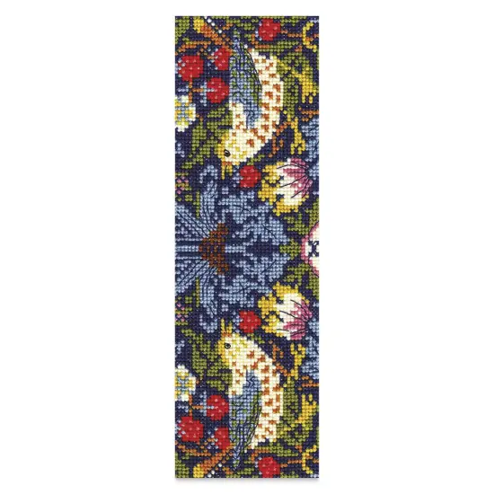 DMC The Museum Collection Cross Stitch Bookmark Kit - "Strawberry Thief" by William Morris {1}
