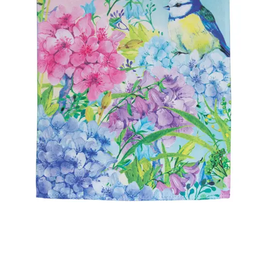 Northlight Blue and Purple Welcome Bird Outdoor House Flag 28" x 40" Green {6}