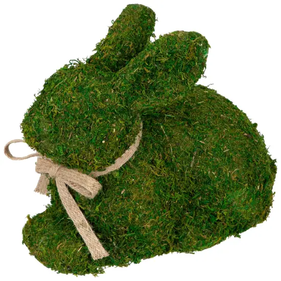 Northlight Green Moss Sitting Easter Bunny Rabbit Spring Figure - 11" {7}