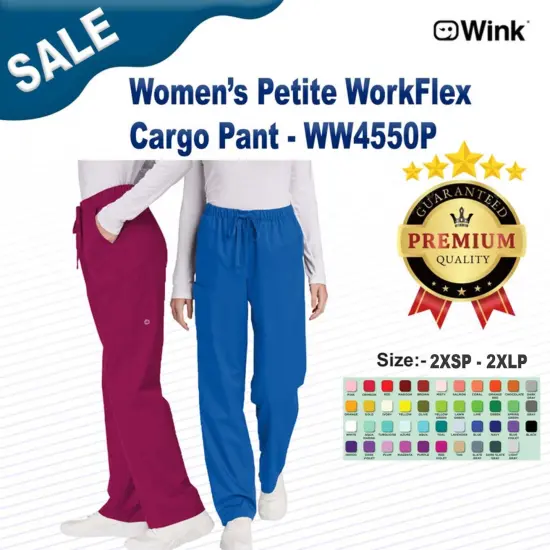 Wink&reg; Women&rsquo;s Petite WorkFlex Cargo Pant {3}