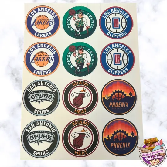 Basketball Logos NBA Edible Images {1}