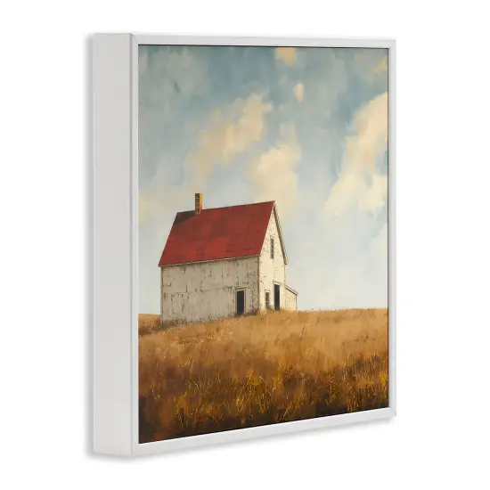 Stupell Industries Barren Farmland Barn Framed Giclee Wall Art Design by Steve Huntziker {3}