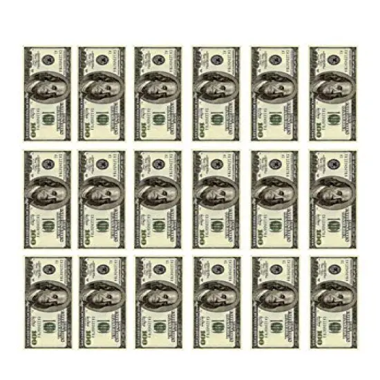 Edible Wafer Mini 100 Dollar Bills {1}