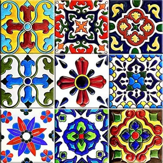 Italian Retro style 8 Tile Edible Cake topper {1}