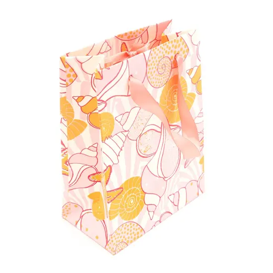 Small Gift Bag - Set of 5 - 8.5" X 6.5" Pink {3}