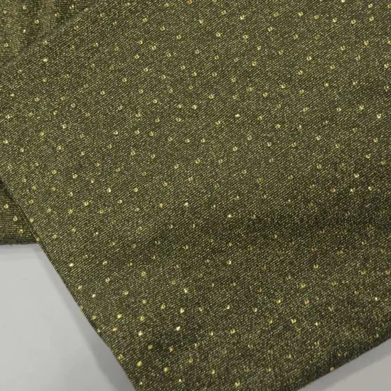 Diamond Glimmer Knit Fabric 56" Wide Metallic Glitter Spandex 2 Way Stretch Black {5}