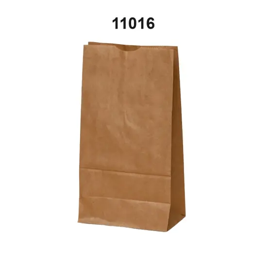 Kraft Shopping Bags 7 3/4'' x 4 7/8'' x 15 3/4'' {3}