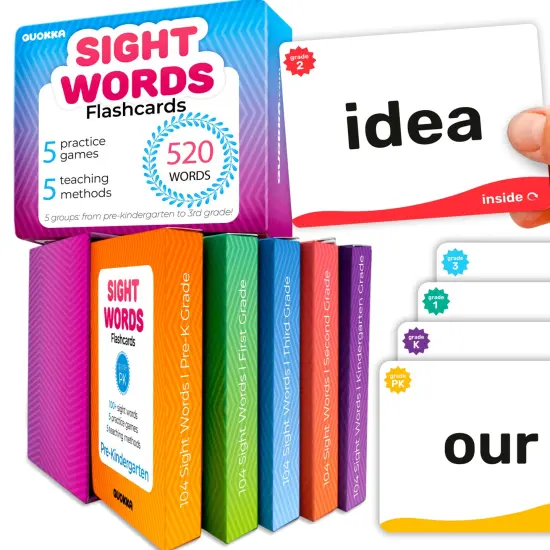 520 Sight Words Flash Cards Classic for Kids {1}