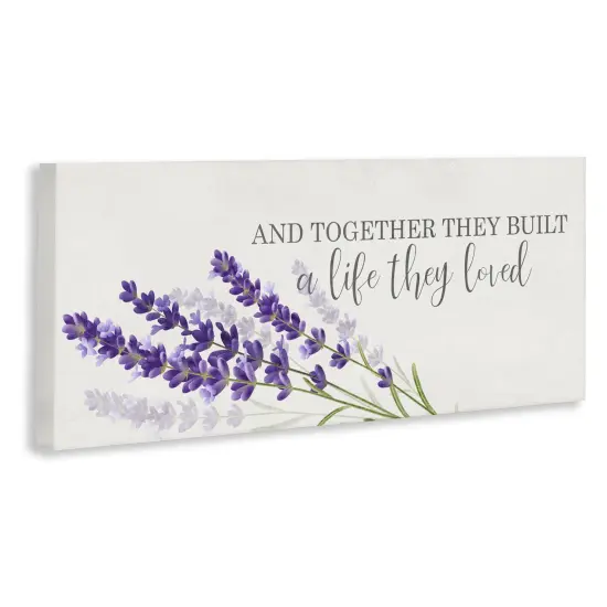 Stupell Industries Life They Loved Lavender Canvas By Kim Allen {3}