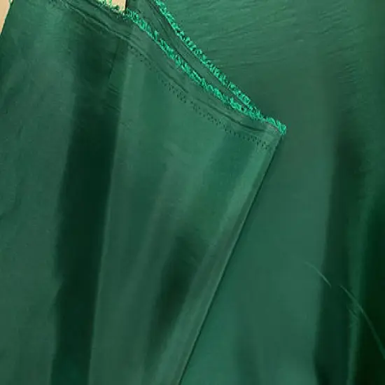 1 Yard Hunter Green Crisp Taffeta Smooth Rustling Fabric Width 58/59 inches {3}
