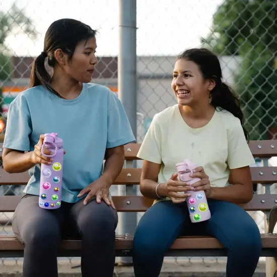 Mix Resin Rhinestones Half Round Pearls - Pink Blue Series {4}