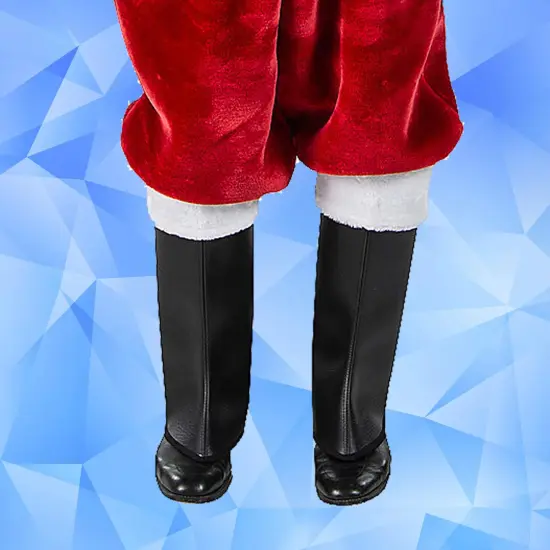 Burgundy Deluxe Santa Costume with Plush Trim and Deep Outside Satin-Lined Pockets {4}