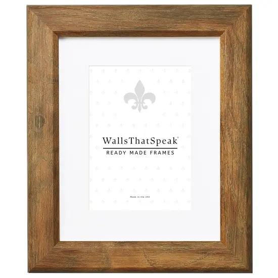 Arthur 1.5", Brown Barnwood Matted Picture Frame by wallsthatspeak {1}