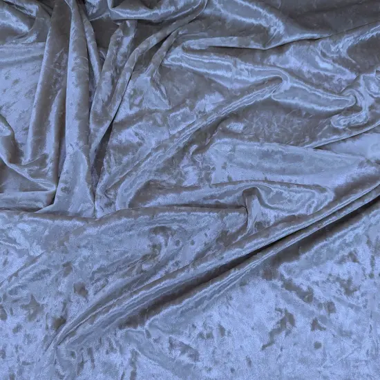 1 Yard Crushed Velvet Fabric Polyester Spandex Stretch Textured 58/59 Inches Wide Coppen Blue {1}