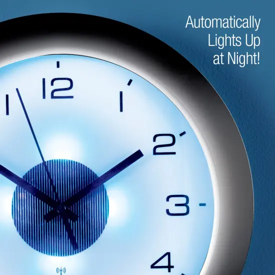 Collections Etc Split-second Precision Atomic Wall Clock With Light {5}