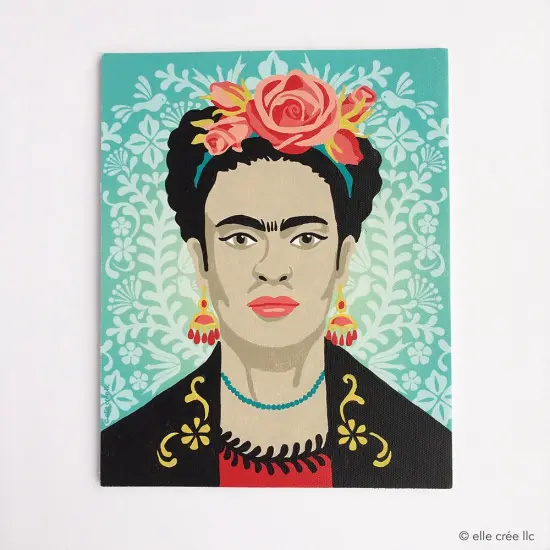 Frida with Flowers | 8x10 paint-by-number kit {2}