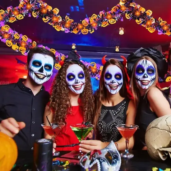 50 Ft Halloween Tinsel Garlands {5}