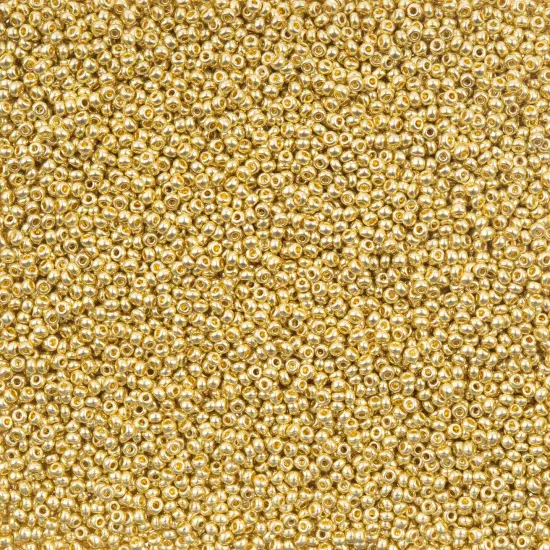 John Bead 11/0 Metallic Finish Czech Glass Seed Beads, 250g Light Gold {1}