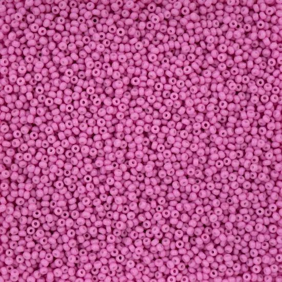 John Bead 11/0 Opaque Dyed Solgel Czech Glass Seed Beads, 250g Bubble Gum Pink {1}