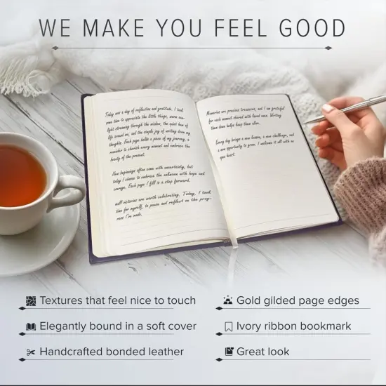 Gallery Leather Journal - Crafted in Maine, USA - Elegant Leather Writing Notebook with 192 Lined Pages - A Timeless Space for Your Thoughts - 9.75x7.5 ", Large Lined Key West Red {4}