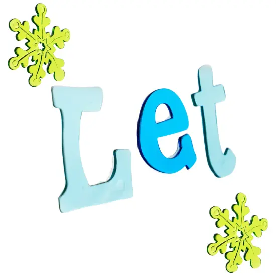 Northlight 21-Piece Let It Snow Santa and Snowman Gel Christmas Window Clings Multi {5}