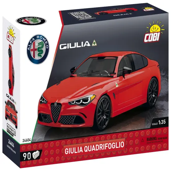 COBI Alfa Romeo Giulia Quadrifoglio Vehicle, Red {1}