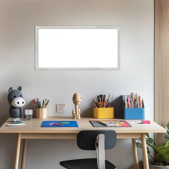 Svelte Framed Dry Erase Magnetic Board Silver {5}