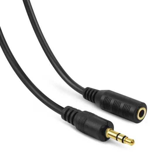 Insten 3.5mm M/F Stereo Plug to Jack Extension Cable Audio Output Extend 25ft feet for iPad Mini 5 iPad Air 2019 Black {4}