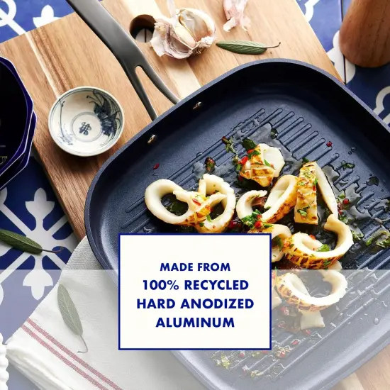 Blu. Cookware 11&rdquo; Nonstick Grill Pan Griddle, Non-Toxic {7}