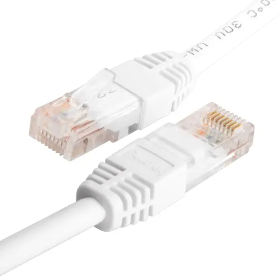 Insten 25' Cat5e Cat-5e Ethernet Lan Network Patch Cable 25Ft White {1}