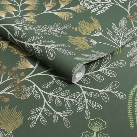 Richmond Forest Green Wallpaper {3}