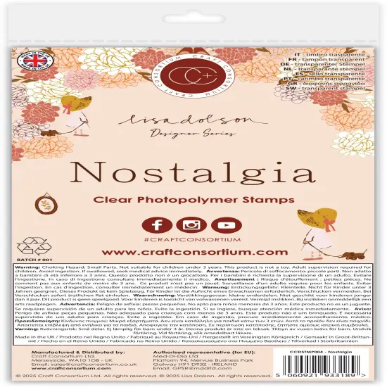 Craft Consortium Photopolymer Stamp set-Nostalgia {2}