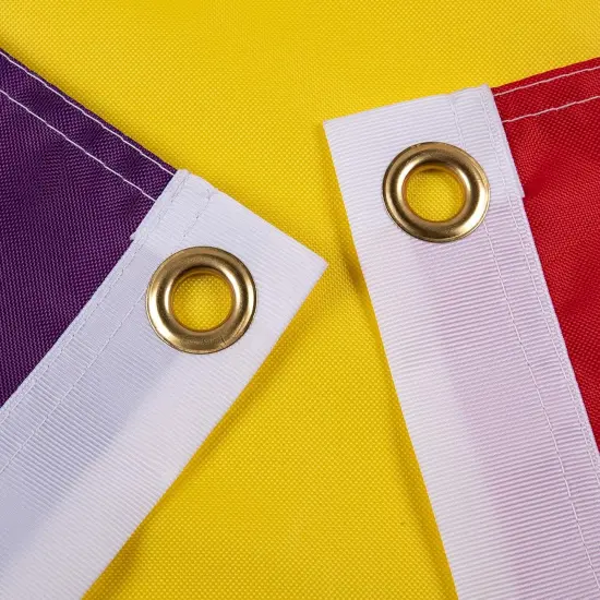 Gay Pride Rainbow Flag 3x5 FT,Heavy-Duty 420D Nylon Outdoor Gay Flag,Sewn Stripes UV Fade Resistant and Tough Brass Grommets（3 by 5 Foot) {2}