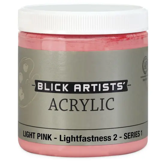 Blick Artists' Acrylic - Light Pink, 8 oz jar {2}