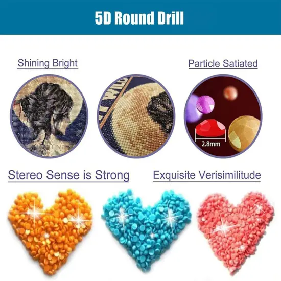 Diamond Painting Kits Bird Flower for Adults, Full Drill Diamond Dots Paintings for Beginners, Round 5D Paint with Diamonds Pictures Gem Art Kits for Home Wall Decor (11.8 * 15.8 inch) {4}