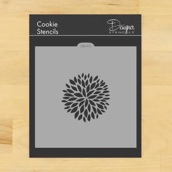 Modern Mum Cookie & Craft Stencil | CM095 by Designer Stencils | Cookie Decorating Tools | Baking Stencils for Royal Icing, Airbrush, Dusting Powder | Craft Stencils for Canvas, Paper, Wood | Reusable Food Grade Stencil {1}