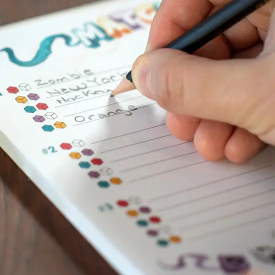 Synapses Games: Match 5, Word Matching Game, FIND Links, Create Connections - 3 Minutes to Create Links for 10 Different dice Combinations, Interactive Family Fun, Easy Rules, up to 2-8 Players {6}