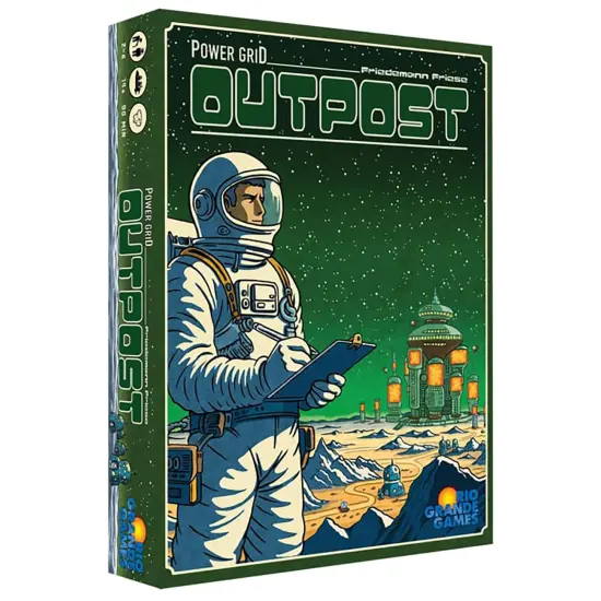 Rio Grande Games: Power Grid Outpost - Economic Strategy Game, Manage Electricity On The Space New Planet, Ages 14+, 2-6 Players, 45-90 Mins {1}