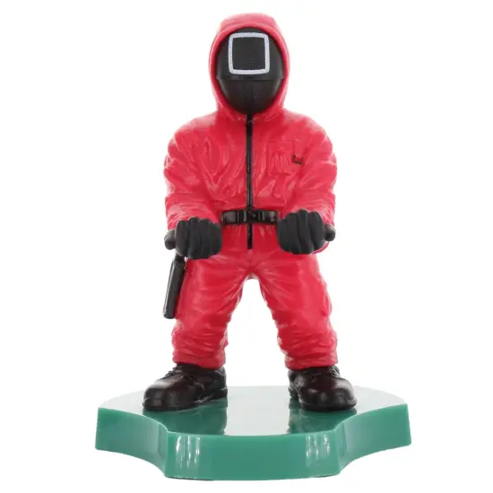 Exquisite Gaming: Cable Guys Holdems: Squid Games: Square Guard - Earbud & Phone Holder,4.5" Mini Collectible With a Twist, Series Licensed Figure {1}