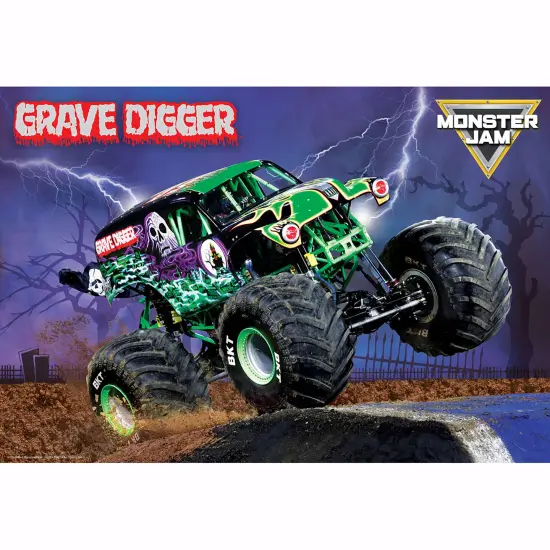 Eurographics: Monster Jam Puzzle & Lunch Box - Grave Digger - 100-Piece Jigsaw & Insulated Zipper Bag - Monster Truck Themed Set, Licensed, Kids 5+ {3}