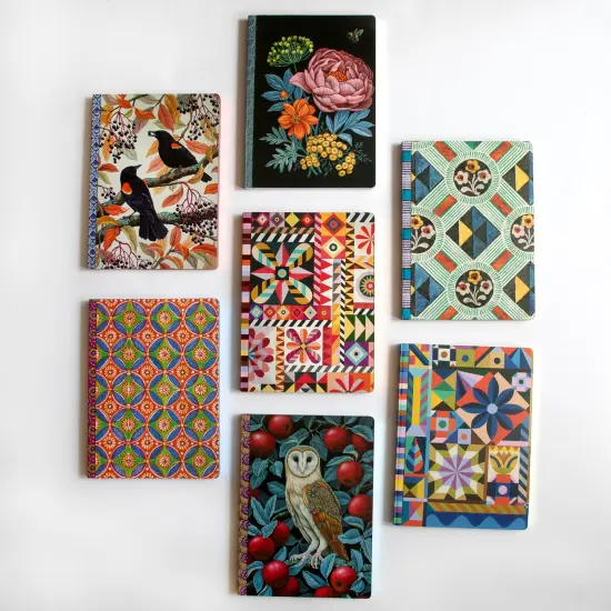 eeBoo Piece & Love: Barn Owl Gilded Journal - Hardcover Adult Diary Book, Journaling & Sketching, 112 Dotted & Lined Pages, 81lb Acid-Free Paper {7}