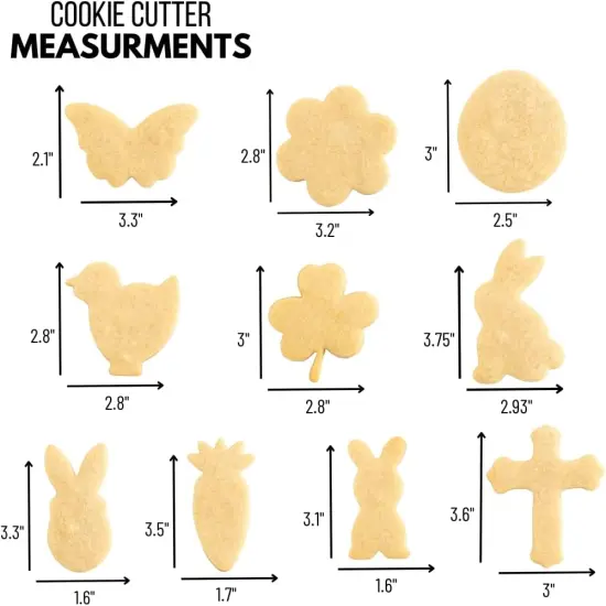 Cookie Cutter Set, Cookie Mold for Cakes Biscuits and Sandwiches (Easter 10 pack) {1}