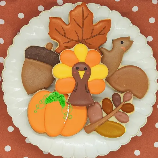 Thanksgiving Cookie Cutter Set &ndash; 6 Fall Shapes Cookie Cutters with Decorating Instructions dogbone {2}
