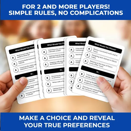 Board Game What Would You Choose Geography| Family Card Game {2}