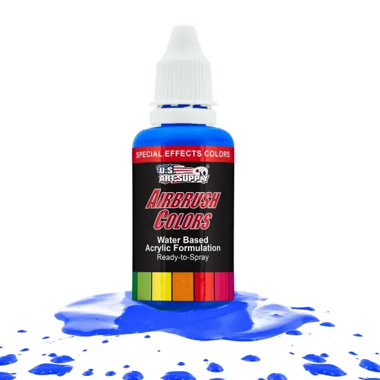 Neon Blue, Fluorescent Special Effects Acrylic Airbrush Paint, 1 oz. {1}