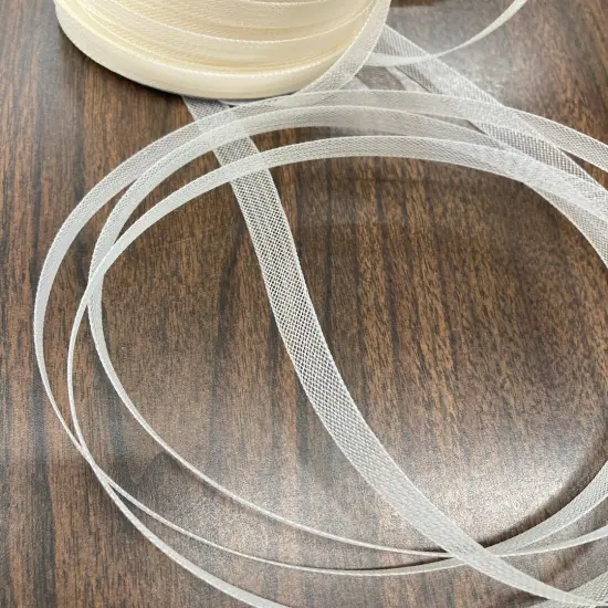 1 Yard Horsehair Braid Trim Crinoline Webbing for Sewing 100% Nylon 1/2" Wide White {3}